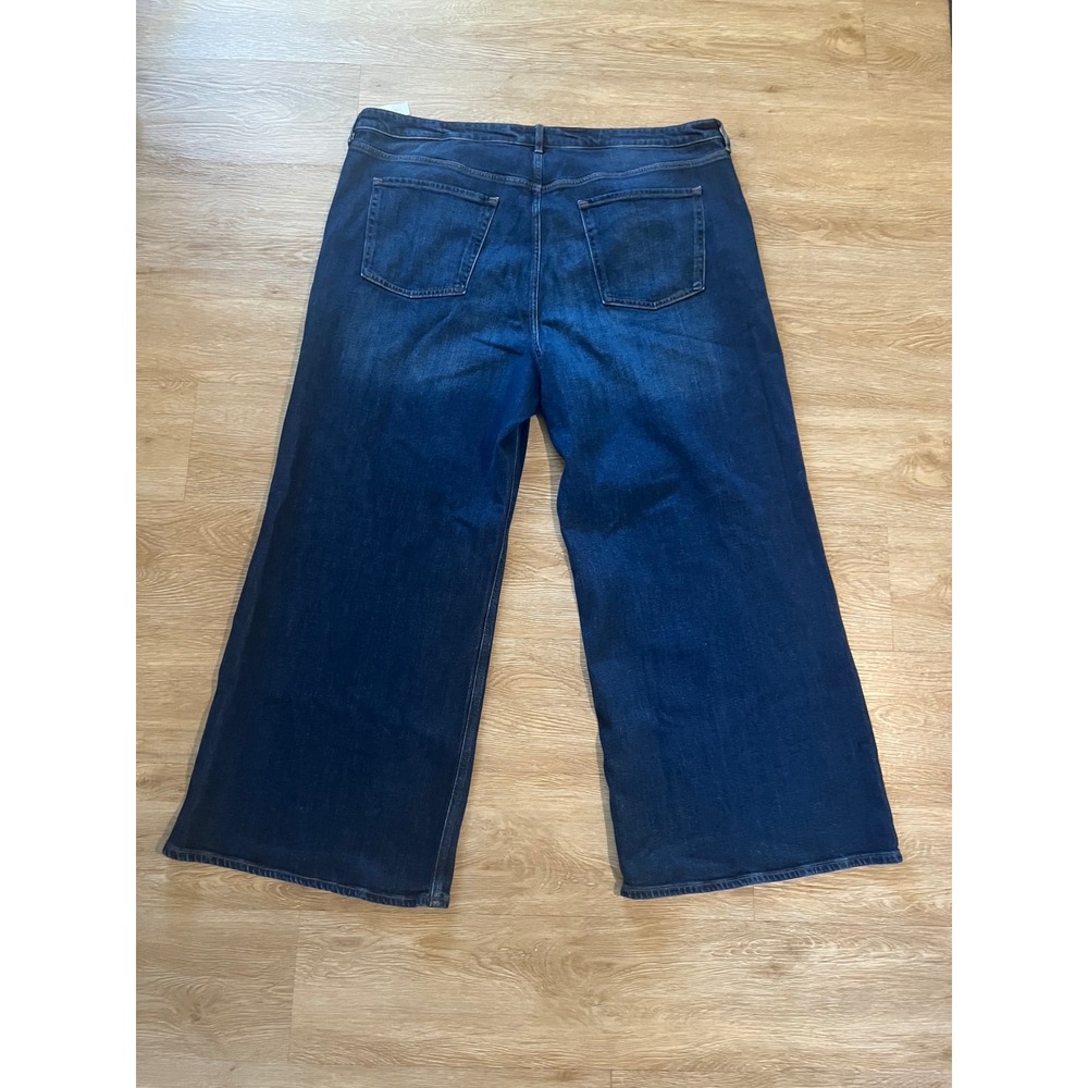 NWT Old Navy Extra HighRise Super Wide Leg Jeans Women's Size 24 Dark Wash Denim - Picture 4 of 4